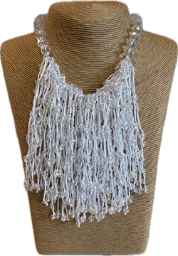 Crystal strand necklace