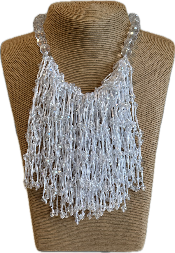 Crystal strand necklace
