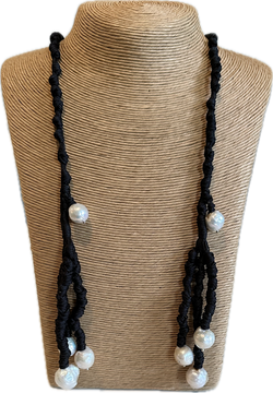 Leather rope necklace