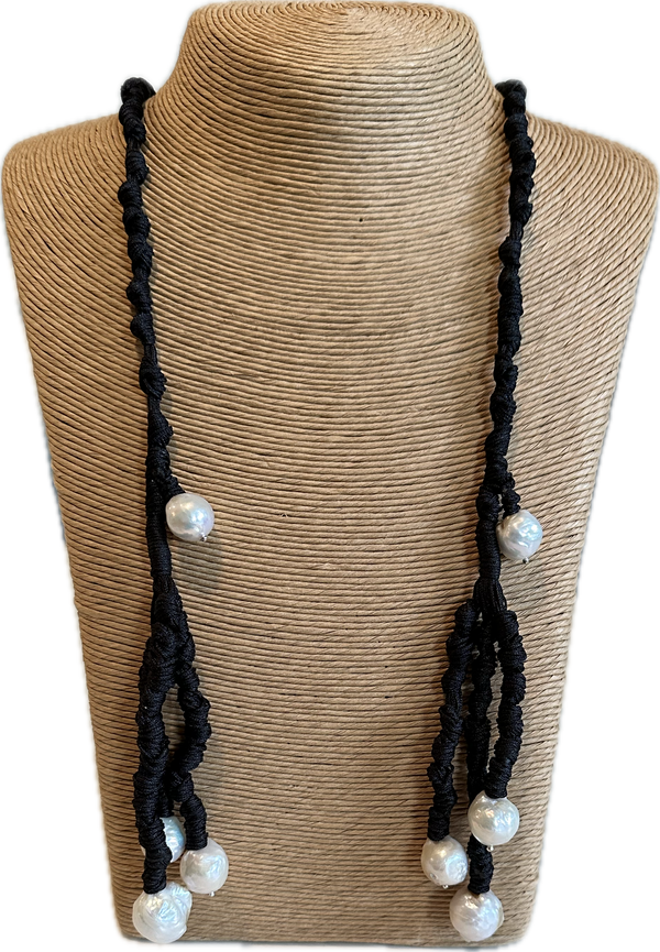 Leather rope necklace