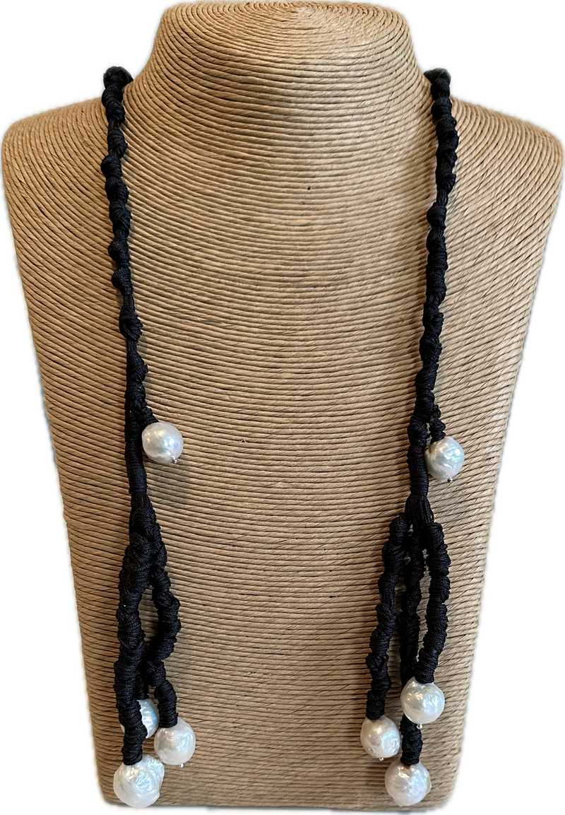 Leather rope necklace