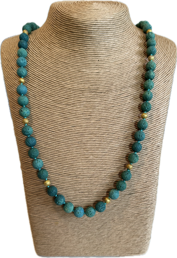Lava bead necklace