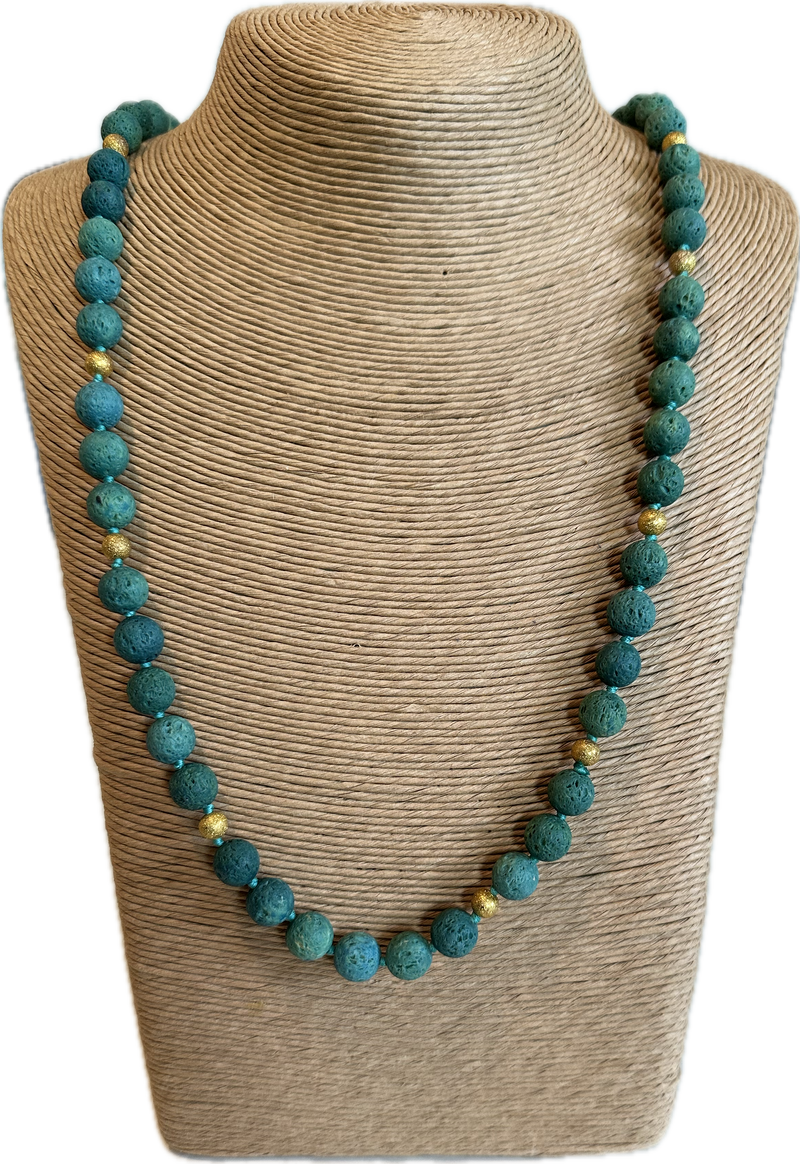 Lava bead necklace