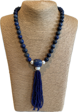 Blue lapis necklace
