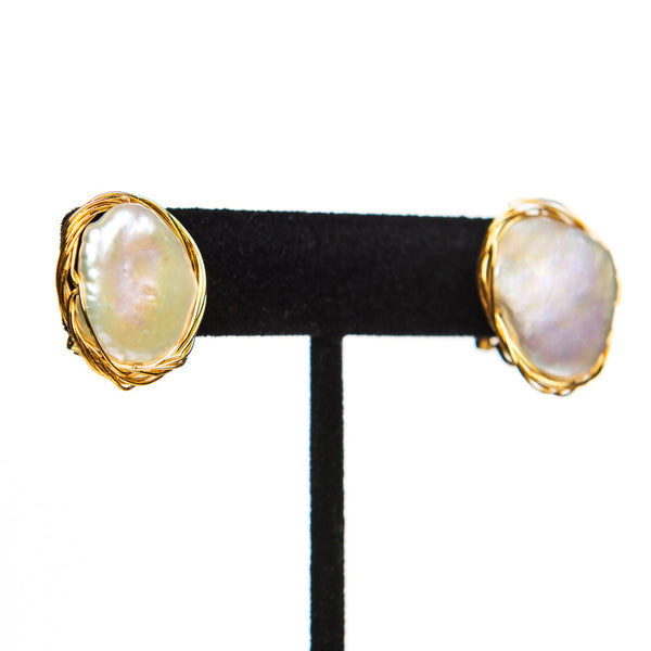 Clip On Pearl Earrings