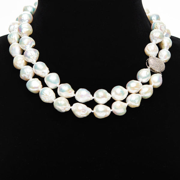 Double Strand Pearl Neklace