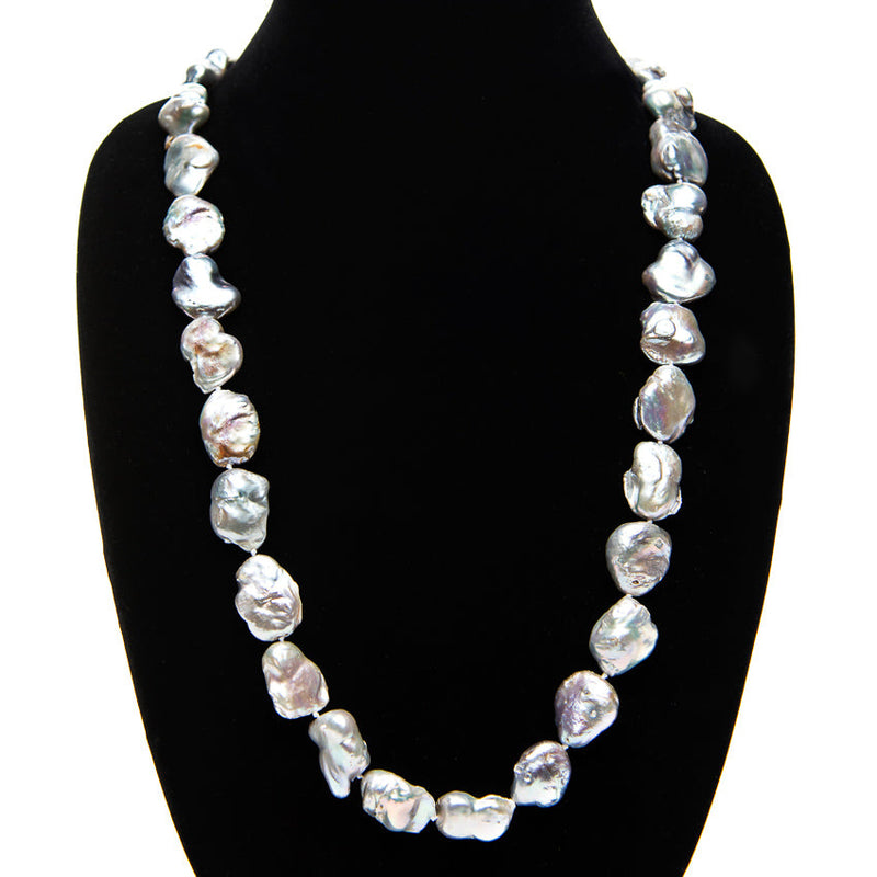 Long Baroque Pearl Necklace