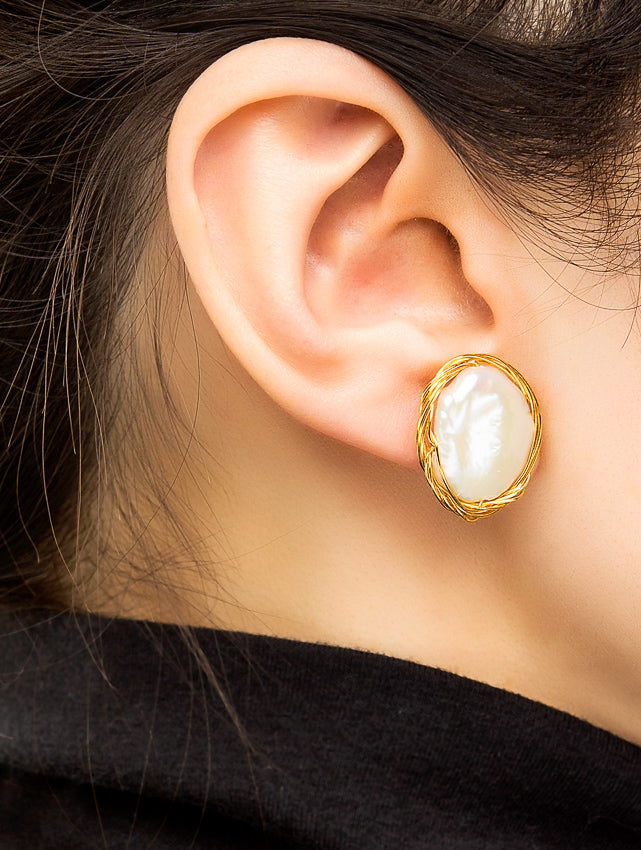 Clip On Pearl Earrings