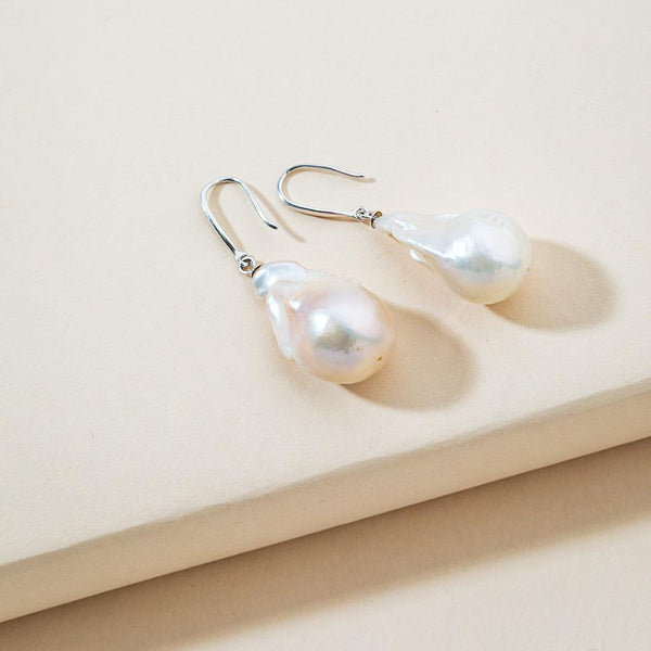 Linton Jewelry Large Baroque Pearl Earrings