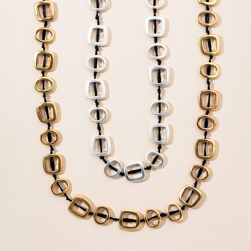 Linton Jewelry Long T-Shirt Necklace Golden