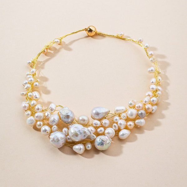 Baroque Pearl Choker Necklace